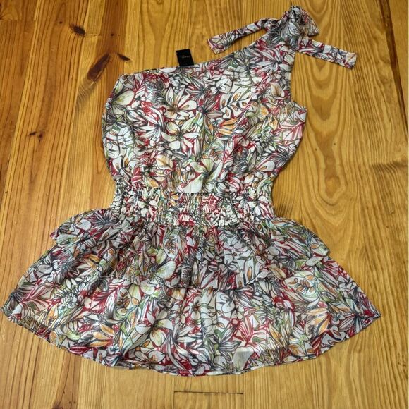 NWT Reset By Jane Megara Dress One Shoulder Women’s Size LRG - Picture 8 of 8